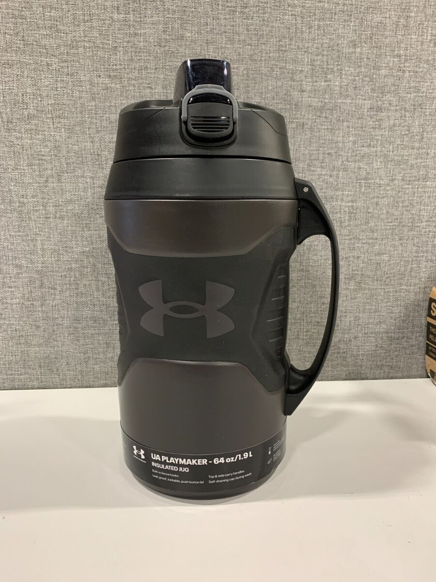 UNDER ARMOUR PLAYMAKER JUG 64oz. INS. WATER BOTTLE W/BUILT UNDER ARMOUR PLAYMAKER JUG 64oz. INS. WATER BOTTLE W/BUILT