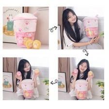Squishmallow Plush Toy Pillow Cushion Kids Birthday Gift Bubble Tea Boba Cup