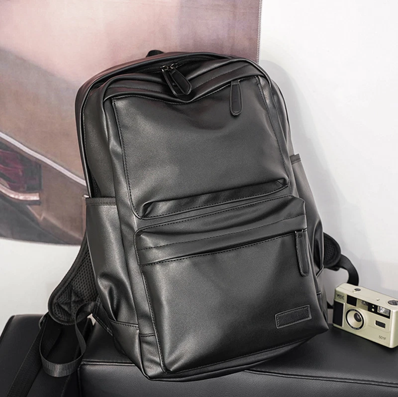 New Fashion Men Leather School Backpack Waterproof Laptop Travel Bag AU
Opens in a new window or tab