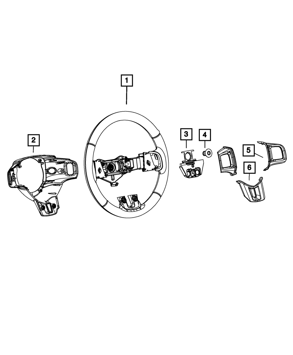 Genuine Mopar Steering Wheel 5SJ33KC5AA
