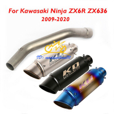 Motorcycle Exhaust Connection Pipe Muffler Escape for Kawasaki ZX-6R 2009-2020