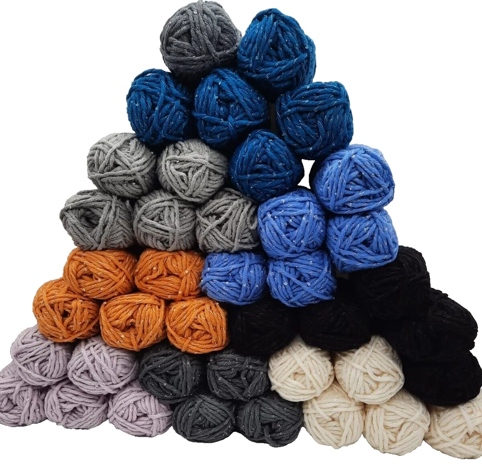 Häkelgarn Mützenwolle Strickgarn Wolle zum Häkeln und Stricken 40 x 50gr Aktion - Bild 2 von 4