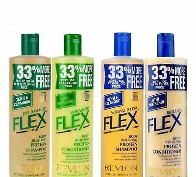 Revlon Flex Shampoo or Conditioner with Panthenol - 592ml / 20oz New Original.