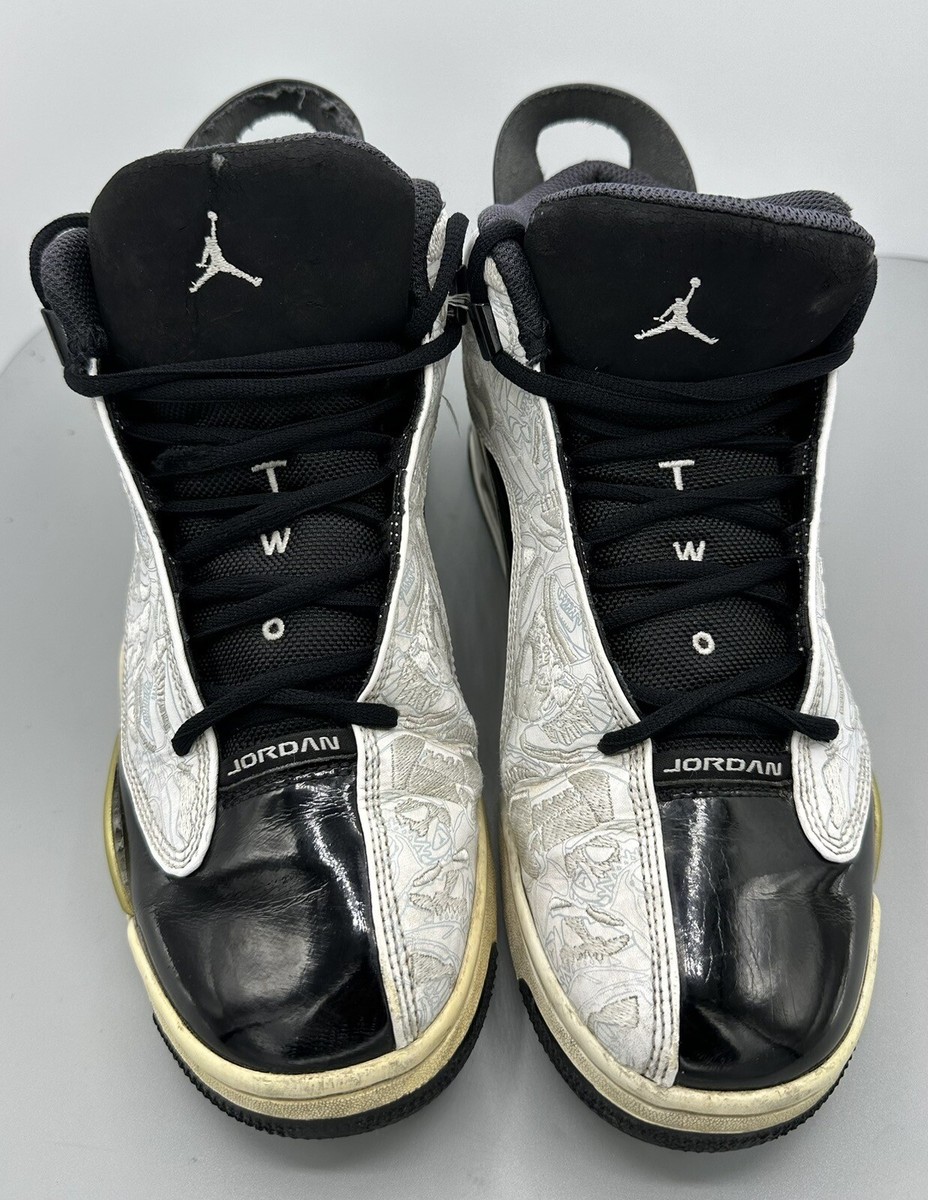 Nike Jordan Dub Zero Black and White Gold Trim 311046-005