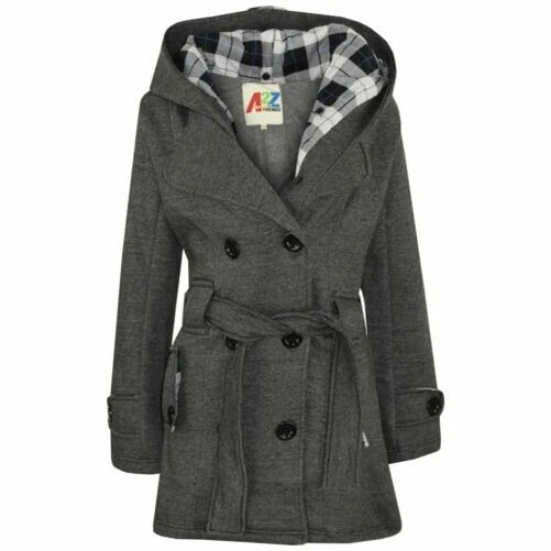 Girls hooded trench best sale coat