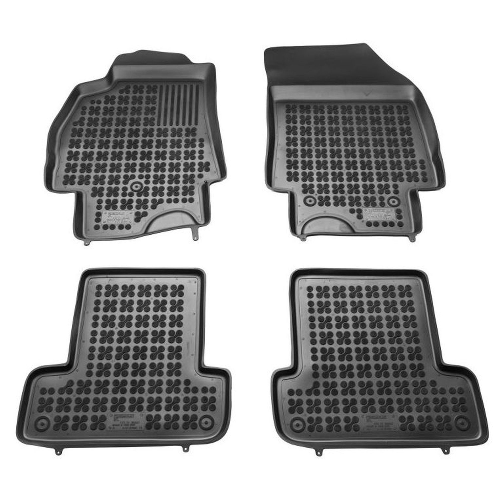 Tapis de sol caoutchouc Renault Megane 3 auto imperméable ensemble complet noir
