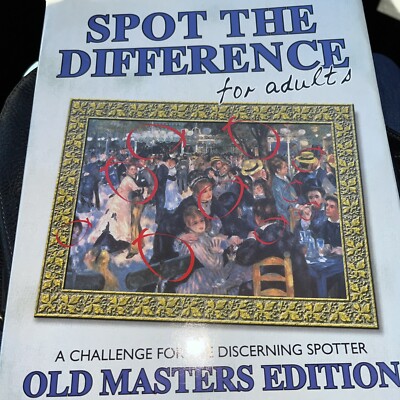 spot the differences books Old Masters Edition EUC