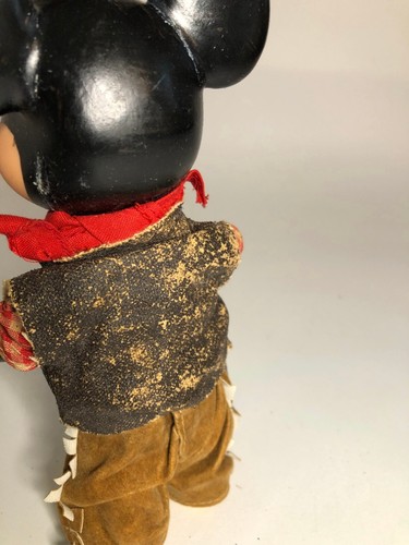 Walt Disney Mickey Mouse Cowboy Figure Rubber Plastic Jointed Prod D - Picture 9 of 10