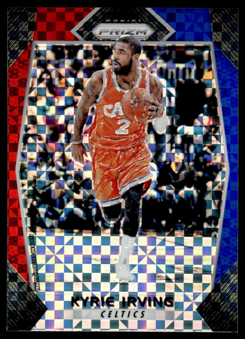 2017-18 Panini Prizm Prizms Red White and Blue Kyrie Irving Boston Celtics #192