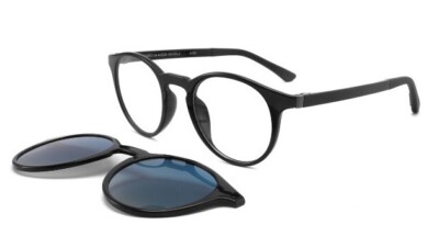 Eyeglasses Kids Tf Magneto 54 Col.2 (Nero Lucido) + Polar Clip