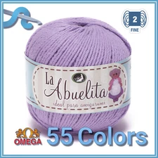 LA ABUELITA [50grs] by Omega - Amigurumi 100% NON-Mercerized Cotton Yarn