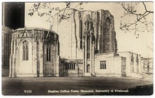 RPPC Postcard Stephen Collins Foster Memorial University Pittsburgh Real Photo 