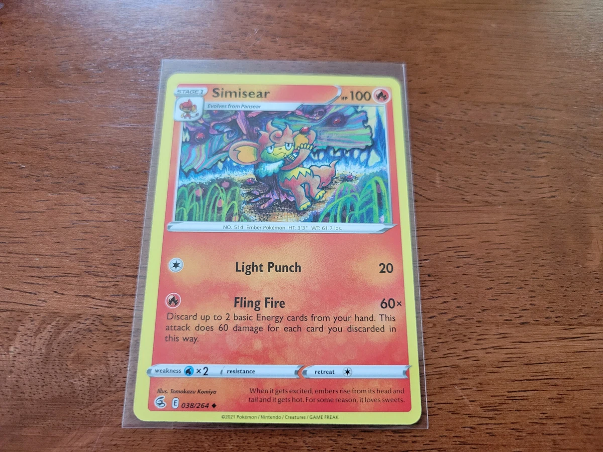 Simisear Pokémon TCG Cards for sale