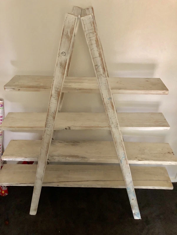 Whitewashed Old Ladder Bookshelf 50 Other Home Garden