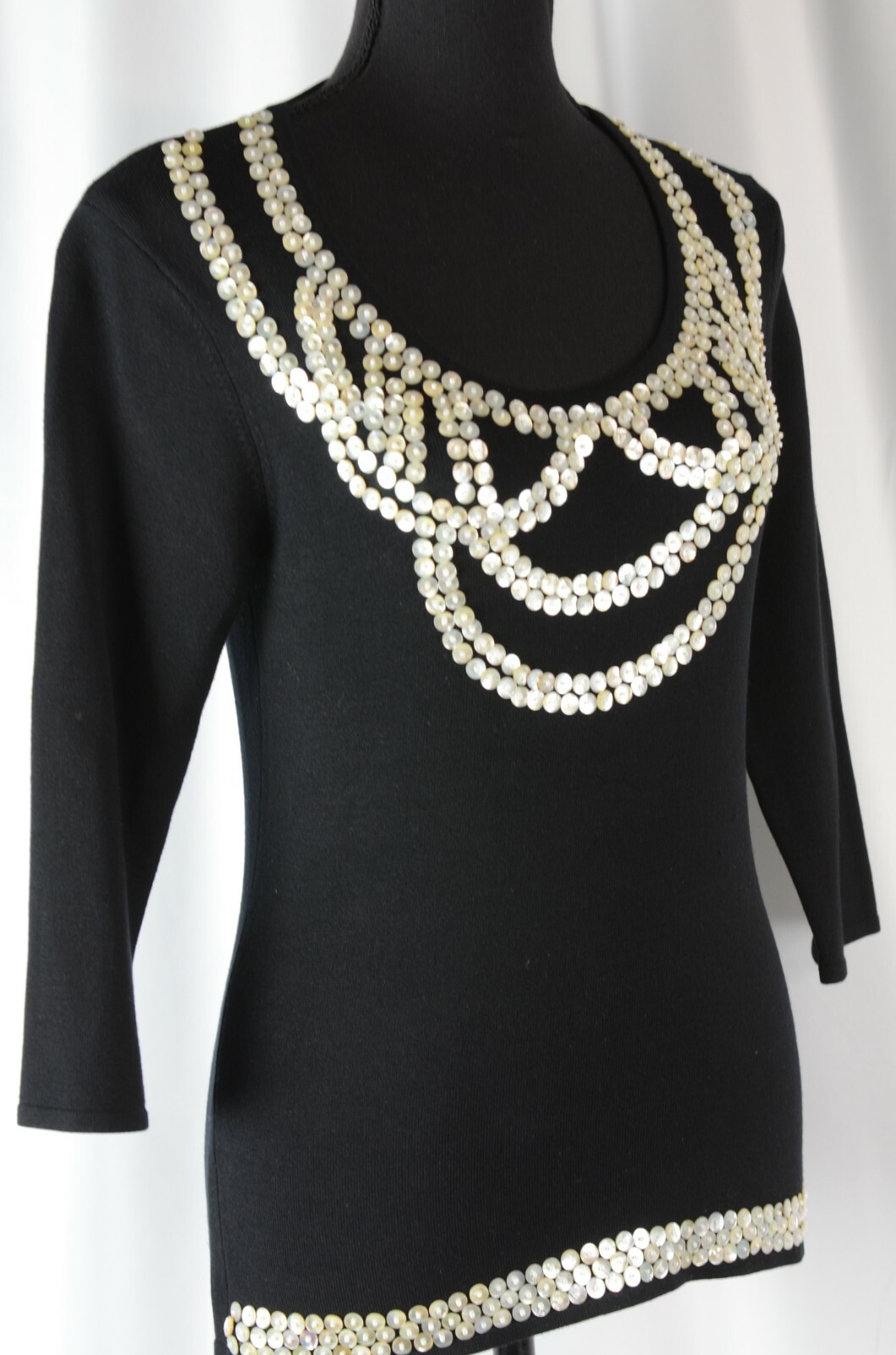 Cache Women's Pullover Blouse Size Medium Silk Bl… - image 9