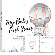 First 5 Years Baby Memory Book Girl Boy - 90 Pages Hardcover First Year Baby ...