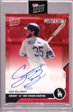 Cody Bellinger Dodgers Autograph 2020 Topps NOW Post Season Auto PS-9D Red 02/10