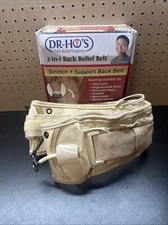 Dr Ho's 2-in-1 Back Relief Belt Sz A Waist 25-41 in - Pump NOT Included