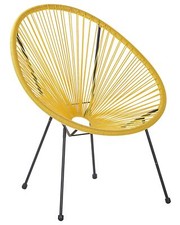 Garden Chair ACAPULCO II PE Rattan Yellow