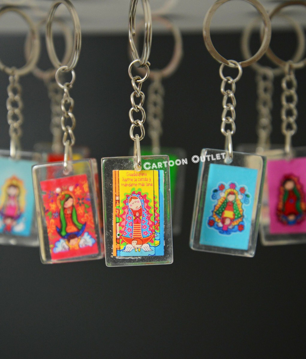 12 Virgencita Key Chain Guadalupe Recuerdos De Bautizo Communion