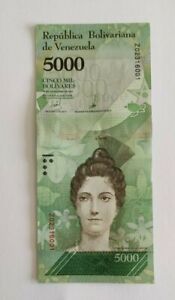 Venezuela 5000 Bolivares 2017 P-97b Banknotes UNC