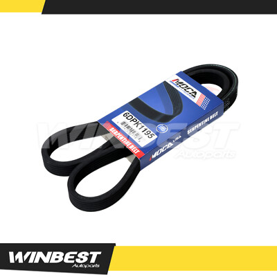 EPDM Serpentine Belt 6DPK1195 Fit Audi TT Quattro Volkswagen Beetle Golf  GAS