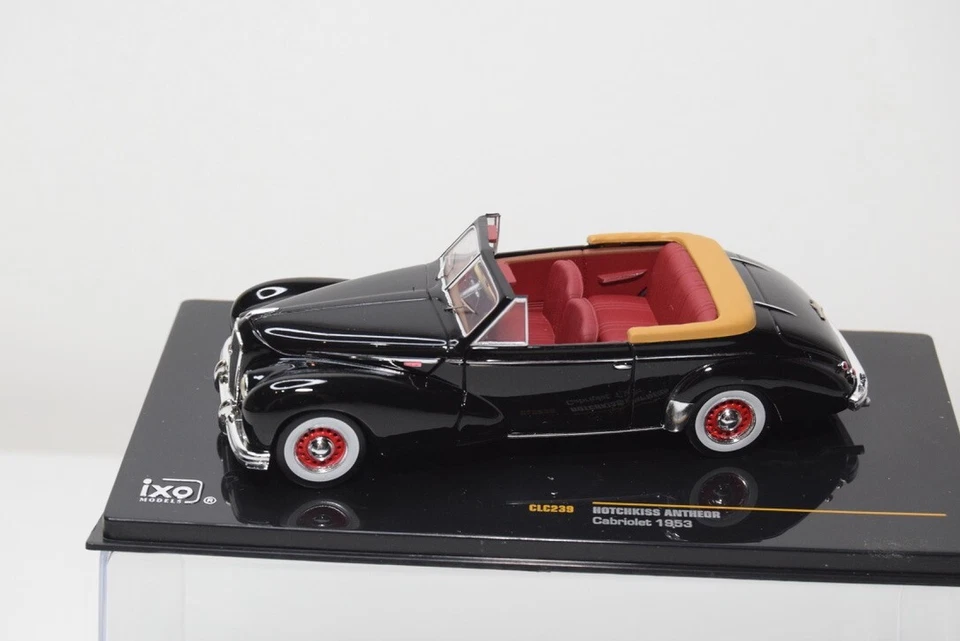 B28 1:43 IXO CLC239 HOTCHKISS ANTHEOR CABRIOLET 1953 黑色 完好带盒 — 第 3/4 张图片