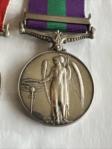 General Service Medal 1918GSM PALESTINE 1945-48 WWII SHERWOOD FORESTERS BENNETT - Picture 6 of 10