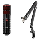 Rode XDM-100 USB Dynamic Microphone with PSA1+ Desk-mounted Broadcast Boom Arm