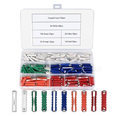 Auto Sicherungen Set 200 Car Fuses 5A 8A 10A 16A 25A Box Zubehör
