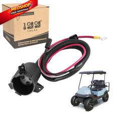 10L0L Golf Cart Charger DC Receptacle for Club Car Precedent 2004-up black
