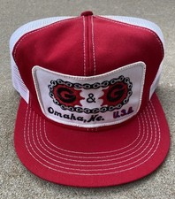 Vintage Snapback Trucker Hat Cap Patch Mesh K Brand USA RARE Advertising