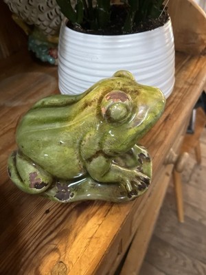 Rustic and serene ceramic  Frog