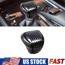 Carbon Fiber Abs Gear Shift Knob Head Cover Trim For Lexus Lx570 2016-2020