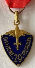 Medaglia 29^ Divisione Peloritana Impero Coloniale  AOI Fanteria Piemonte