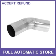 45 Degree Mandrel Exhaust Tube 2" OD 3.94" Leg Length Stainless Steel