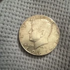 1964 Kennedy Half Dollar Silver Coin Circulated 50C 0.9 Fineness Collectible