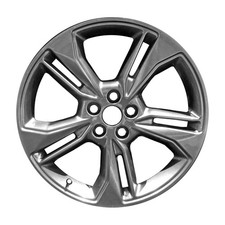 19x8 5 Split Spoke Alloy Wheel Painted Deep Black Smoked Hypersilver 560-10123