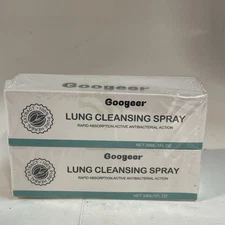 NEW Sealed Googeer Lung Cleansing Spray, Herbal Spray (2) 1 fl oz  Exp6/2027