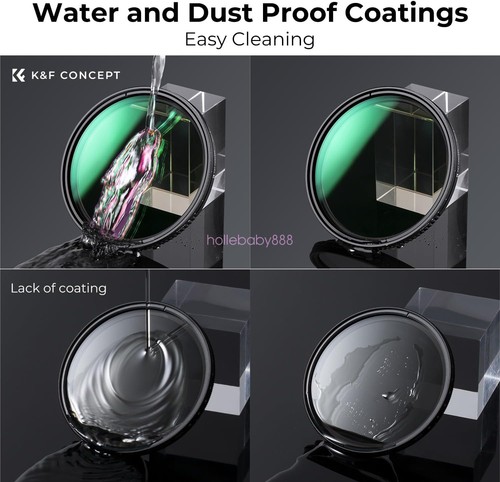 Filtro de lente ajustable variable K&F Concept ND2-ND32 52/55/58/62/67/72/77/82 mm - Imagen 38 de 80