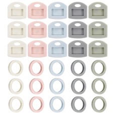 Key Caps Set, 40 Pcs 1 Inch Key Covers Tags Key Identifiers 5 Color