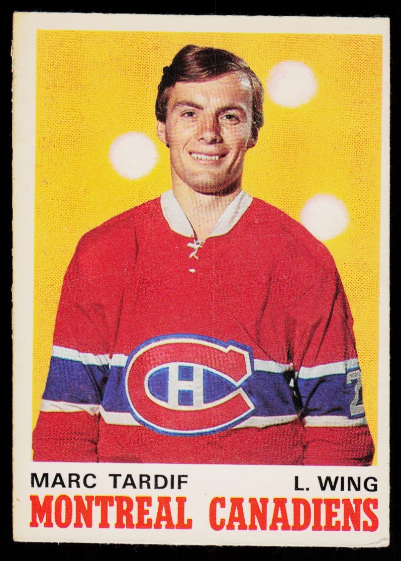 1970-71 OPC O-Pee-Chee Set Break VG-EX Marc Tardif RC Montreal Canadiens #179