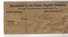 CIVIL WAR SOLDIER'S PACKAGE ENVELOPE