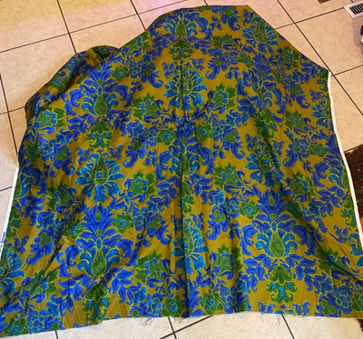 Vintage Groovy Floral Drapery Upholstery Fabric by Bloomcraft 52" by ~10 Yards
