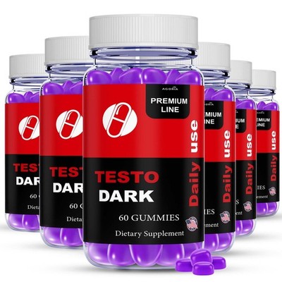 ( 6 Pack ) Testo Dark Mens Health Support Dietary Supplement, TestoDark Gummies