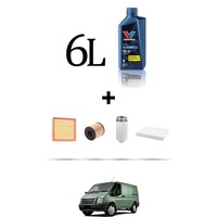 Hoffcar Wartungskit 4 Filter Und 6L ÖL FüR Ford Transit 2007 2.2 Tdci 103KW