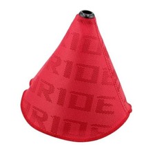 NTNEV Universal Shift Boot Cover, Car Shift Knob Dust Cover, Fabric Shifter Red