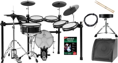 Elektronisches XDrum DD-650 PLUS Schlagzeug E-Drum Mesh Holzkessel Hocker Box
