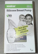 NEW Haakaa Silicone Breast Pump, Gen 1 , 4oz  BPA Free Baby Shower Gift Nursing