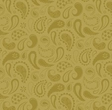 CAMELOT FABRICS - Howdy Partner By Gabrielle Neil - Prairie Paisley - Ochre